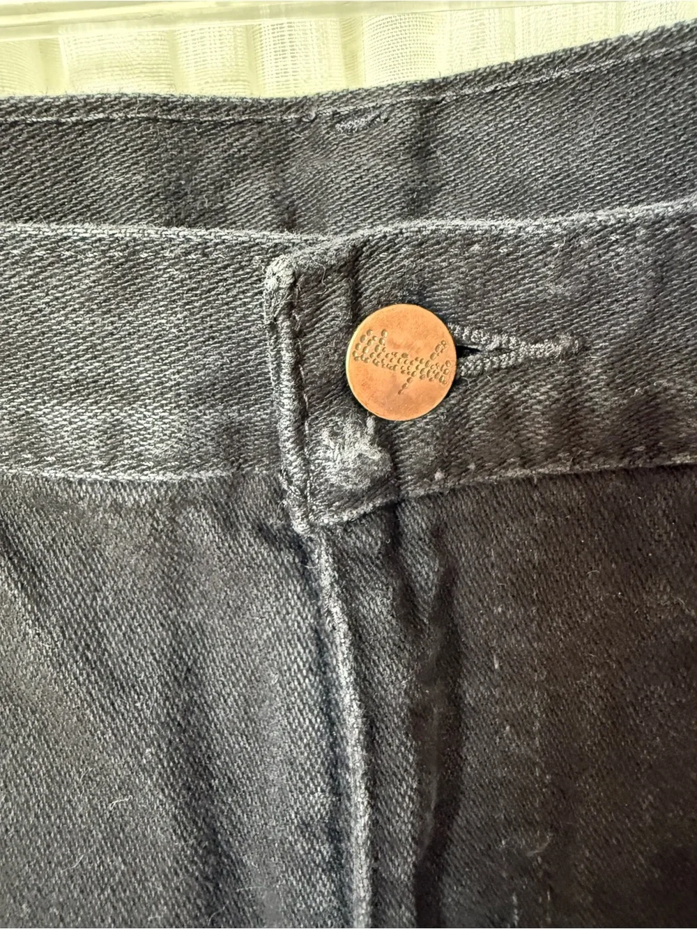 Wrangler Black Distressed Denim Shorts